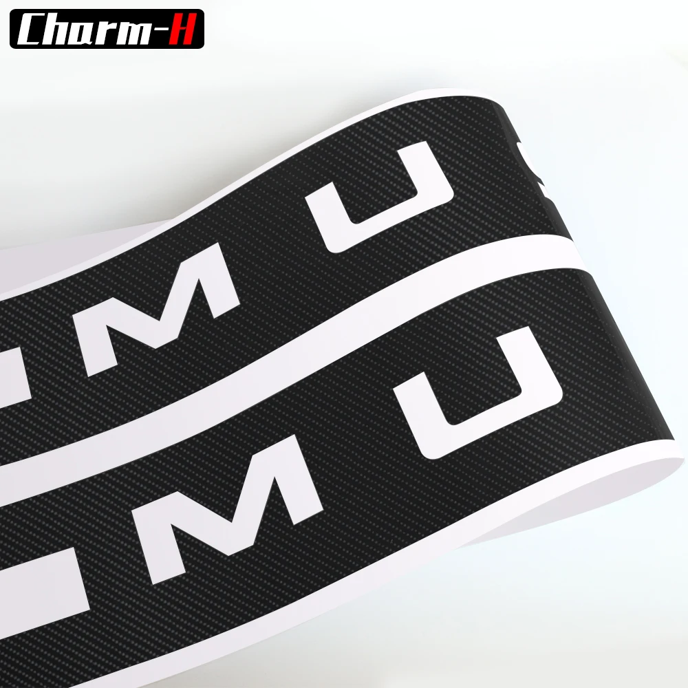 Car Side Skirt Front to Rear Bonnet Stripes Decor Decals 5D Carbon Fiber Vinyl Stickers for Ford Mustang 2009-2013