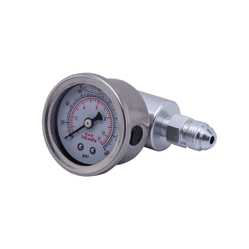 Маленький манометр для масла 0 160 psi 1/8 NPT датчик давления топлива и адаптер систем