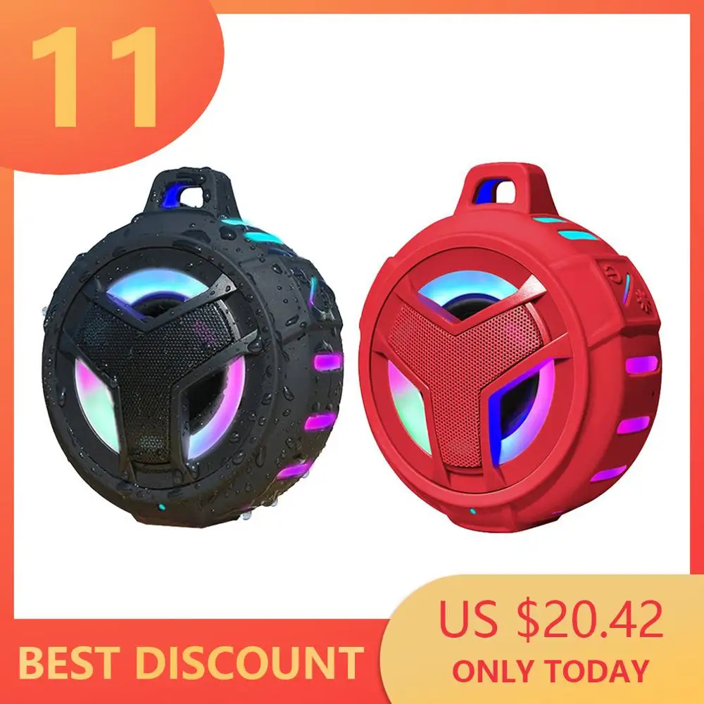 

Home Wireless Lighting Speaker Usb Charging Wireless Speaker Mini Speaker Portable Wireless Red Mini Speaker