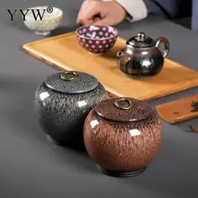 720 мл чай коробка Керамические ремесла чайная жестяная коробка канистра коллекция контейнер для хранения чай Caddy Theedoos цвет кувшин с глянцевым покрытием уплотнительные банки