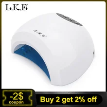 LKE 48 Вт УФ/светодиодный Профессиональный светильник для ногтей, сушилка для фототерапии, маникюра для красоты, гель для ногтей, лампа для отверждения, инфракрасный датчик