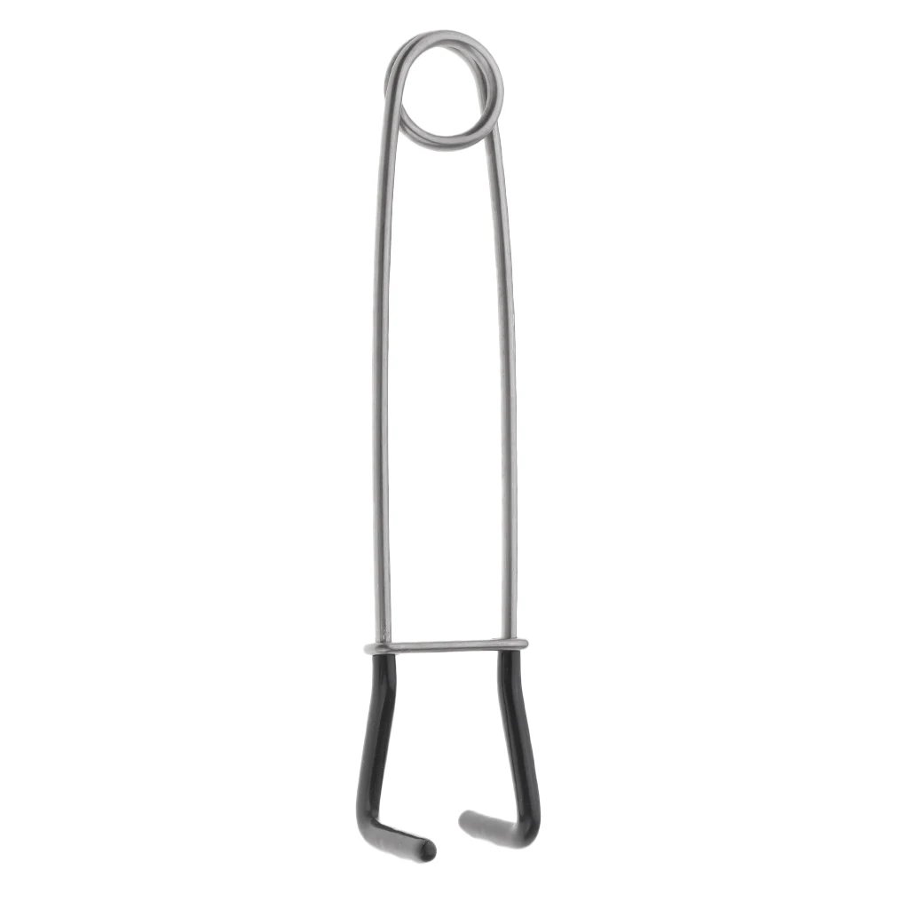 1PC 17cm Fish Mouth Opener Jaw Spreader Stainless Steel Fish Brace Mouth Gag Hook Remove For Toothy Fish Pike Fishing Accessory