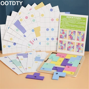 

Warm Color Match Game Blocks Jigsaw Toy Table Game for Kids Child Learning Puzzle Toy