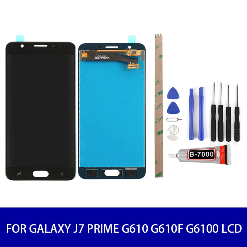 Оригинальное качество для samsung Galaxy J7 PRIME G610 G610F G6100 ЖК дисплей сенсорный дигитайзер