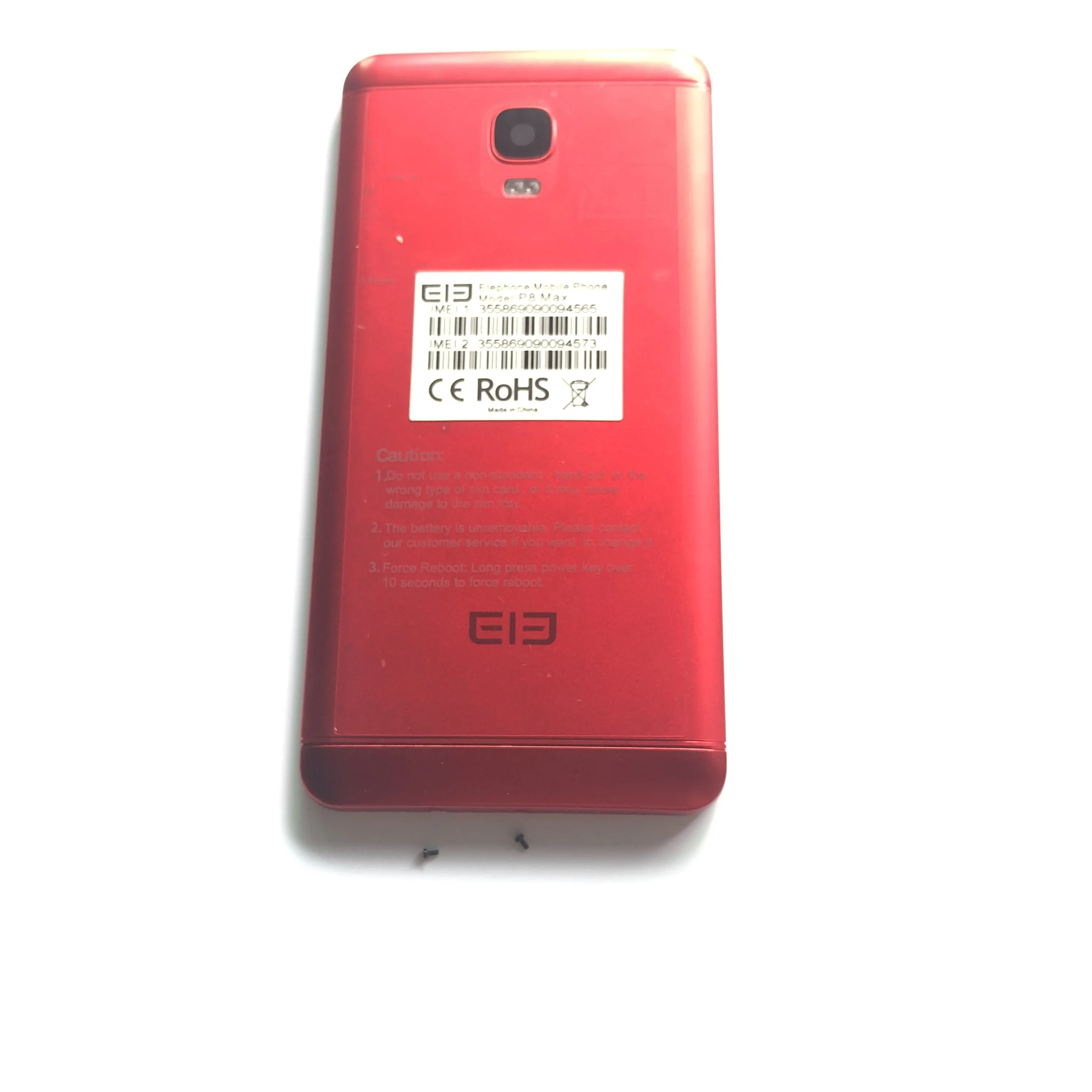 Gebruikt Batterij Case Cover Back Shell + Camera Glas Lens + Schroeven Voor Elefoon P8 Max MTK6750T Octa Core 5.5 inch Fhd 1080*1920|Behuizing voor mobiele telefoons| - AliExpress