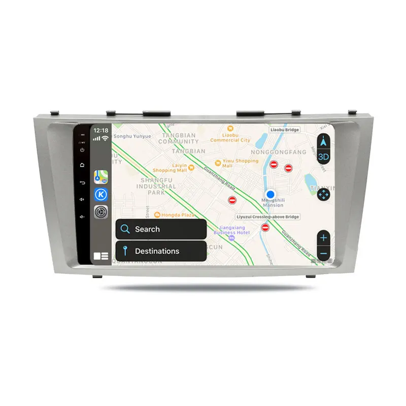 CarExc Авторадио Android 9,0 автомобильный Muiltmedia плеер для Toyota Camry 2007-2011 радио встроенный CarPlay с gps-навигацией без DVD