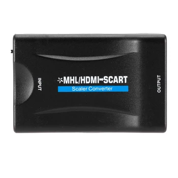 

1080P SCART To HDMI Video Audio Converter SCART to HDMI AV Signal Adapter Upscale Converter Adapter for HD TV DVD