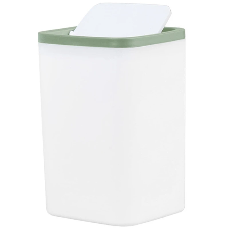 

New-Waste Bin Small Trash Can Mini Desktop Ashcan Tabletop Trashbox For Desk Car Trash Bin