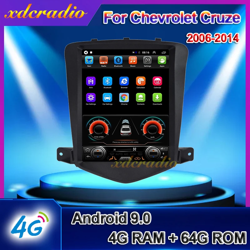 Автомобильный радиоприемник Xdcradio 10 4 дюйма Android 9 0 для Chevrolet Cruze автомобильный