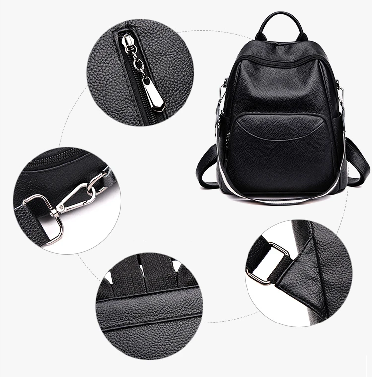 Vfemage Feminina, модный кожаный рюкзак, женский многофункциональный рюкзак, женский маленький рюкзак для путешествий, школьная сумка для девочек, Sac A Dos