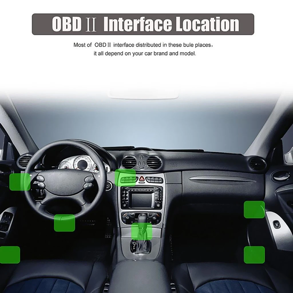 OBD II 2 Cable Diagnostic Extension Adaptor To Mini USB Cable 180cm