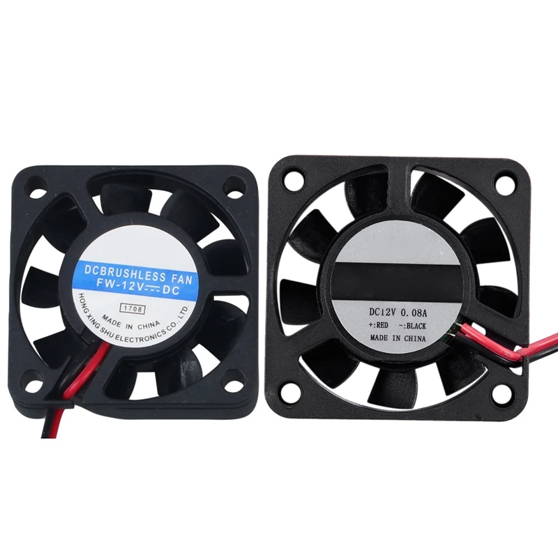 DC 12V 0.1A 2 Pin PC чехол кулер для процессора Вентилятор охлаждения 40mm x 40mm x 10mm& 4010 9 Blade бесщеточный DC 12V Вентилятор охлаждения