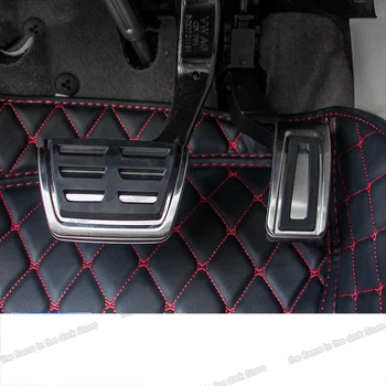 

Lsrtw2017stainless Steel Car Accelerator Brake Pedal for Volkswagen Tiguan Touran Golf 2017 2018