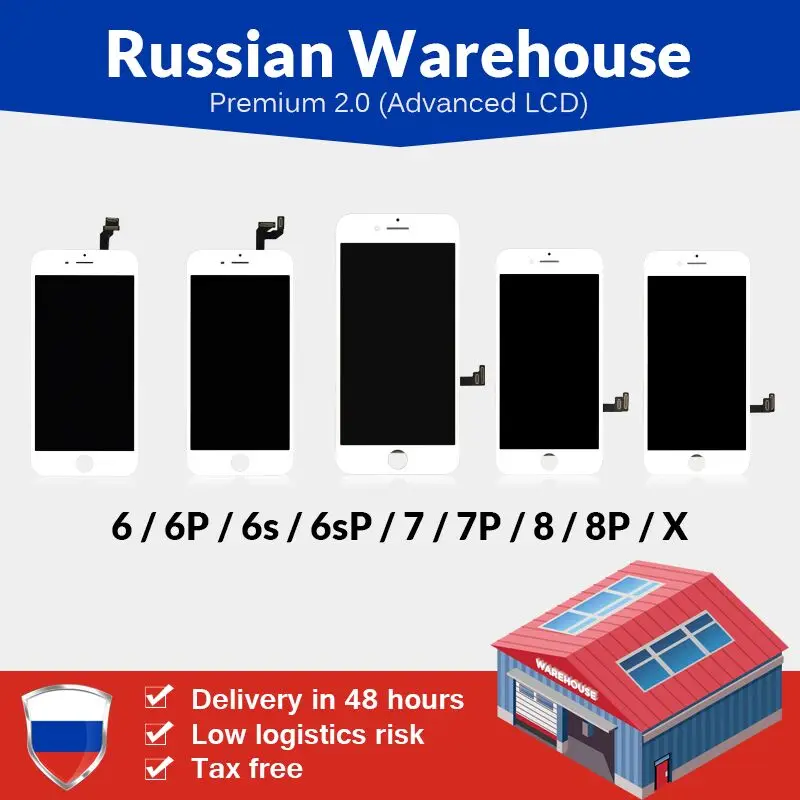 New Premium ESR For iPhoneX 7 8 Plus LCD Screen Touch Screen For iPhone 6S Plus 1