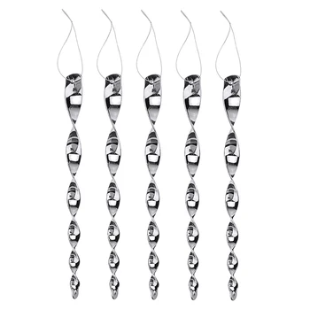 

5Pcs Insect Repellent Reflective Scare Rods Spiral Deterrent Control Device Outdoor Garden Ornament Bird Repellents