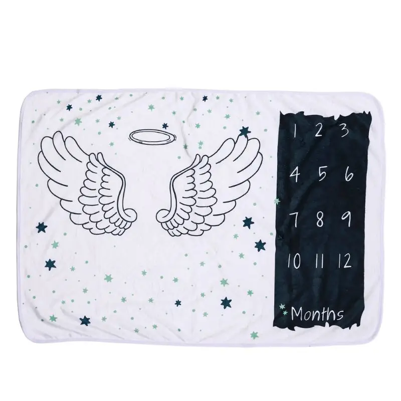 Детское одеяло-Ростомер для фотосъемки, мягкое детское фланельное одеяло для маленьких девочек и мальчиков, идеальный подарок для малышей, подарок для новорожденных, детский душ