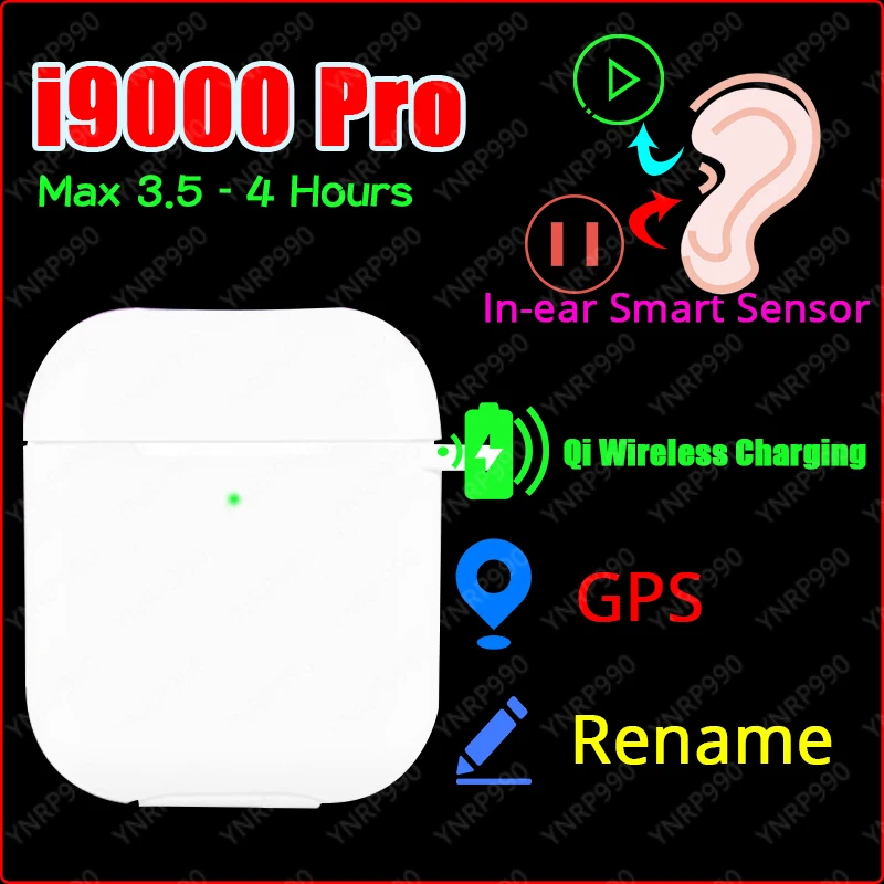 

New Original i9000 Pro TWS 1:1 In-ear Bluetooth Earphone Mini Wireless Sport Headset Headphones Stereo Earbuds elari PK Aire 2 3