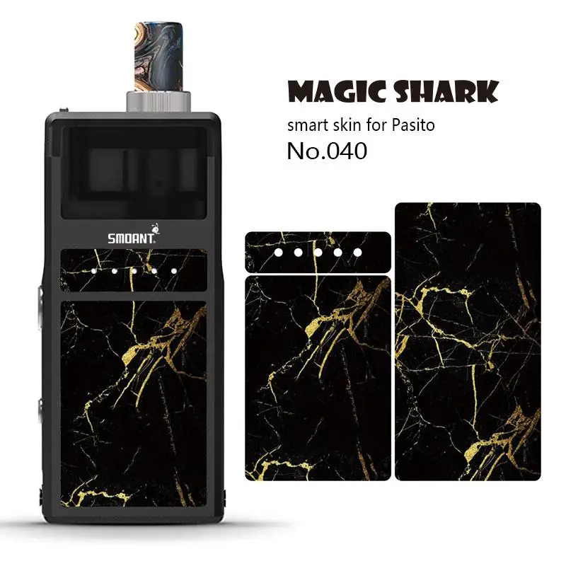 Magic Shark Fur ME+ YOU Ультратонкий чехол с принтом в виде черепов Venom Stone, пленка, наклейка на кожу для Smoant Pasito 036-045 - Цвет: 040