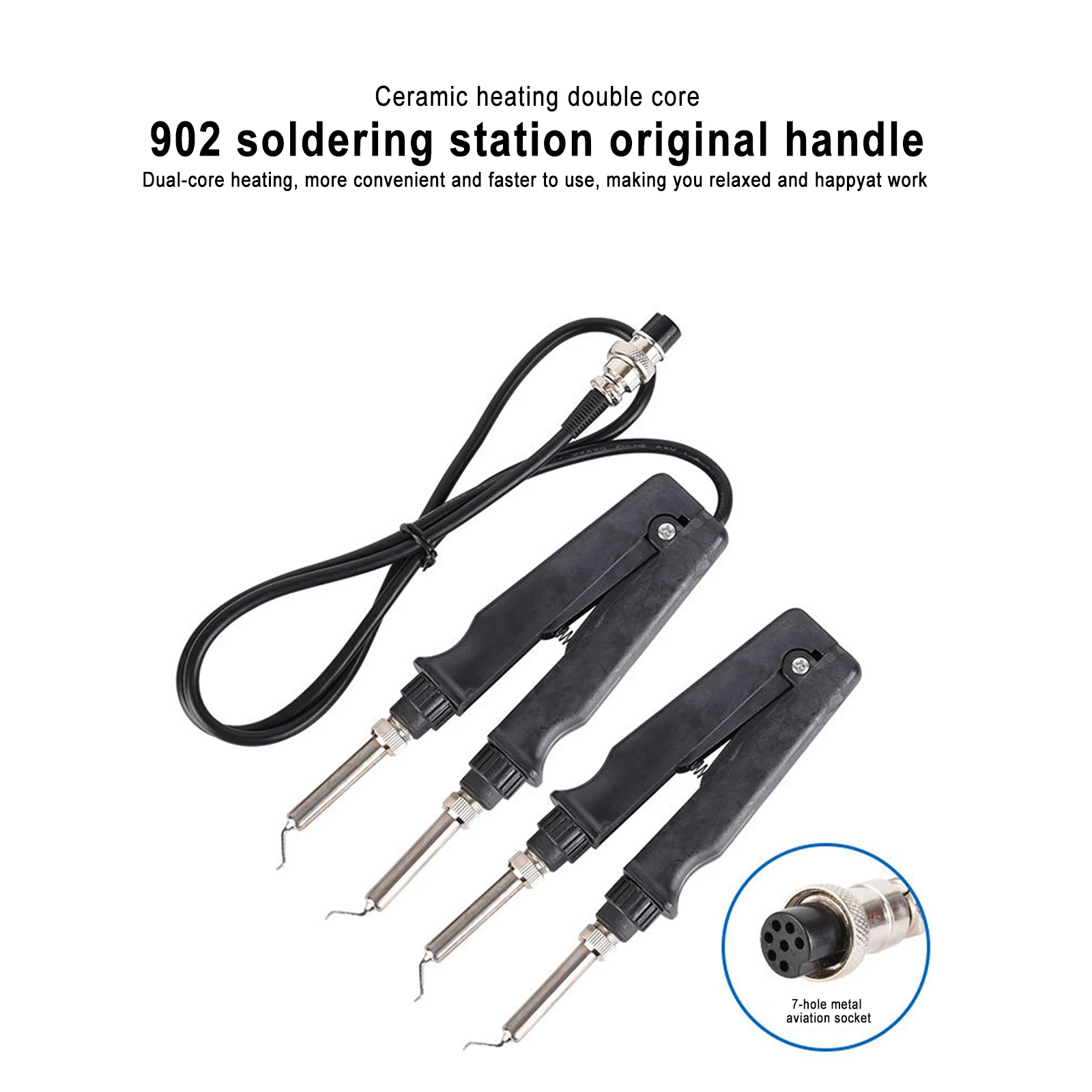 902 ESD SMD Double Soldering Iron Tweezer Handle Clip Heating Plier Soldering Station Accessories for crowded circuit boards cheap stick welder