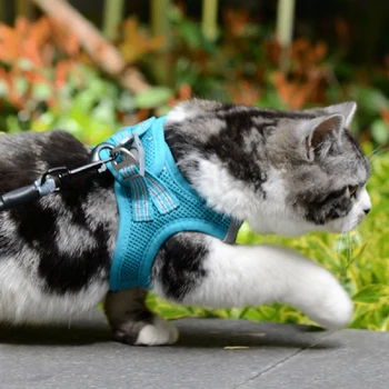 

Breathable Dog Pet Harness Leash Set Puppy Vest Harness Collar with Traction Rope Flexible Walking Traction Rope Dog