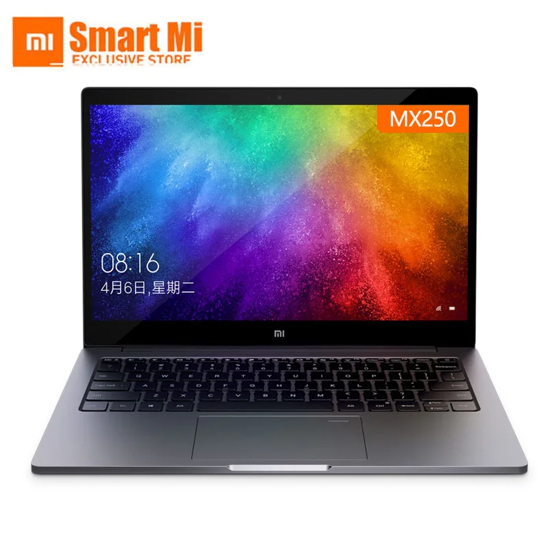 Продажа Xiaomi Mi ноутбук Air 13,3 дюймов Английский Win10 MX250 двойная выделенная карта Intel i5 i7 8 Гб Ram 256 ГБ SSD с отпечатком пальца