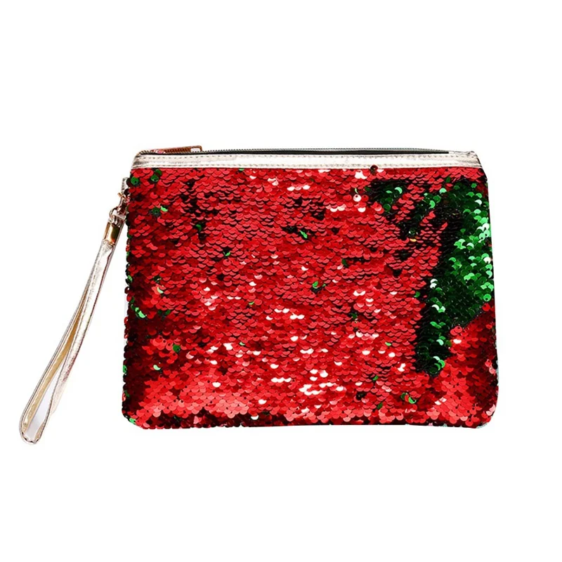 Creative Color Reversible Sequin Pencil Case Pencil Box Kawaii Pencil Bag Girls Children Pencil Bag School Office Supply - Цвет: RD2