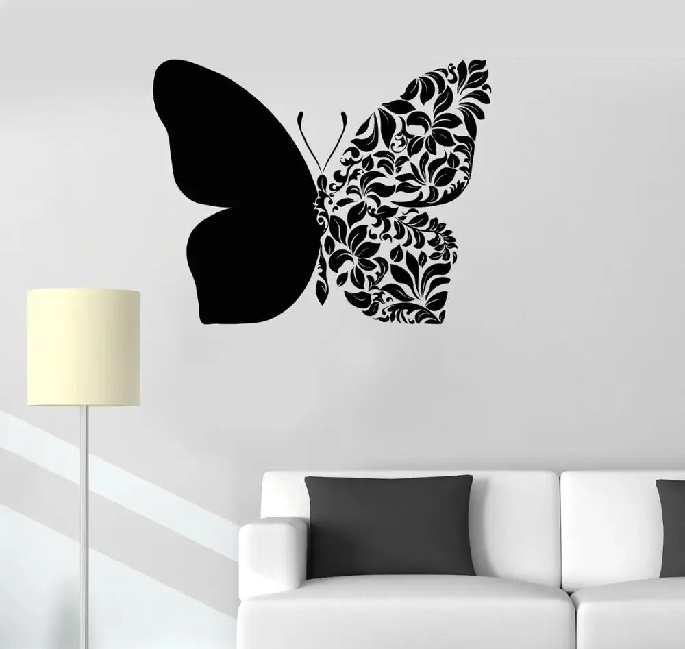 

Beautiful Butterfly Wall Decal Art Room Bedroom Living Room Home Decoration Vinyl Window Stickers Flowers Mural Removable M297