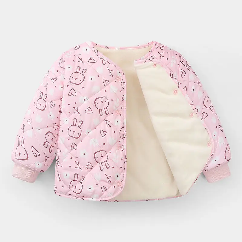 2022  ܿ ̺     Thicken Waistcoat Kids ѿ β   Ʈ Parkas Girls Jackets