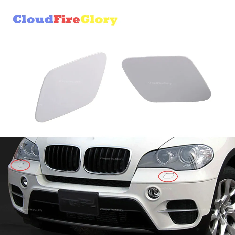Пара L + R для BMW X5 E70 2007 2011 Форсунка передних фар крышка распылителя левая