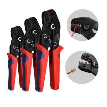 

Crimping tool kit SN-48B Specification 0.5-1.5mm2 2.8 4.8 6.3 terminal crimping pliers with 600 terminals and insulation sleeve