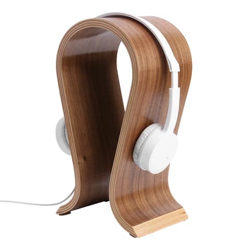 

U Shape Wooden Headphones Stand Holder Universal Hanger for Sony Headset Desk Display Shelf Rack Stand Bracket for AKG