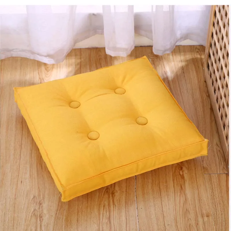 Твердая японская Подушка Cattail Hassock Seat Pad копчик, ортопедический коврик подушка на спинку стула квадратный утолщенный напольный коврик Pouf Futon