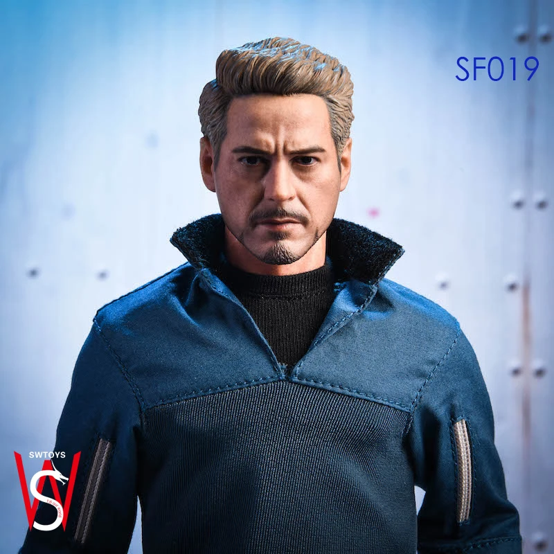 SWTOYS SF019 1/6 Avengers 4 Tony Battle Casual clothes Movie Iron Man Movable Collectible Doll Figure Model