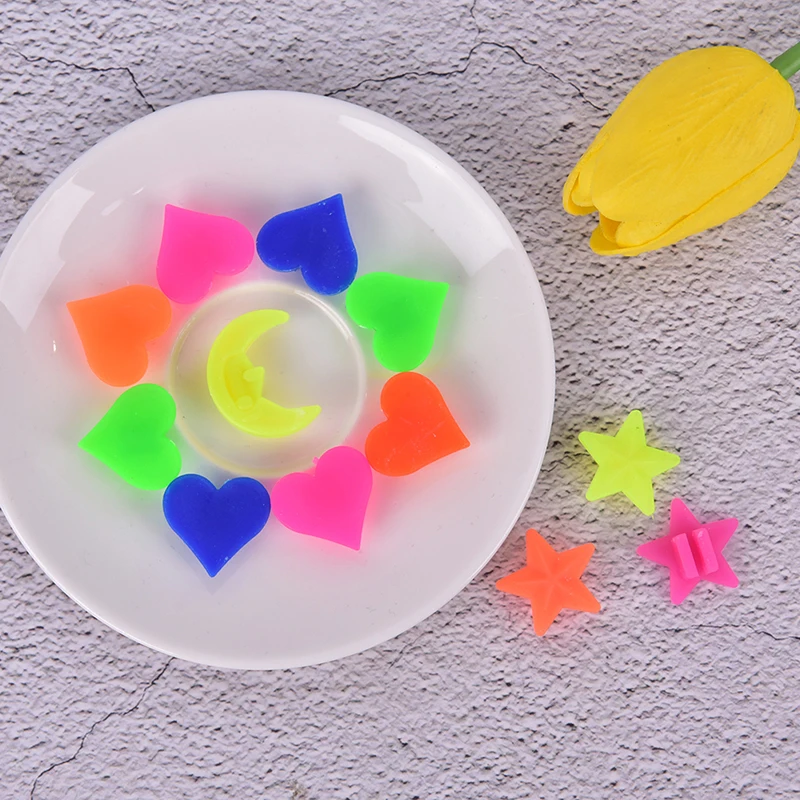 Mixed Luminous Star Bike Bicycle Wheel Spoke Beads Plastic Clip 36Pcs