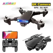 

Hairun Professional Drone KK7 6K GPS Drone Double Camera 5G WIFI FPV Dron Brushless Motor 500 meters RC Foldable Quadcopter Gift