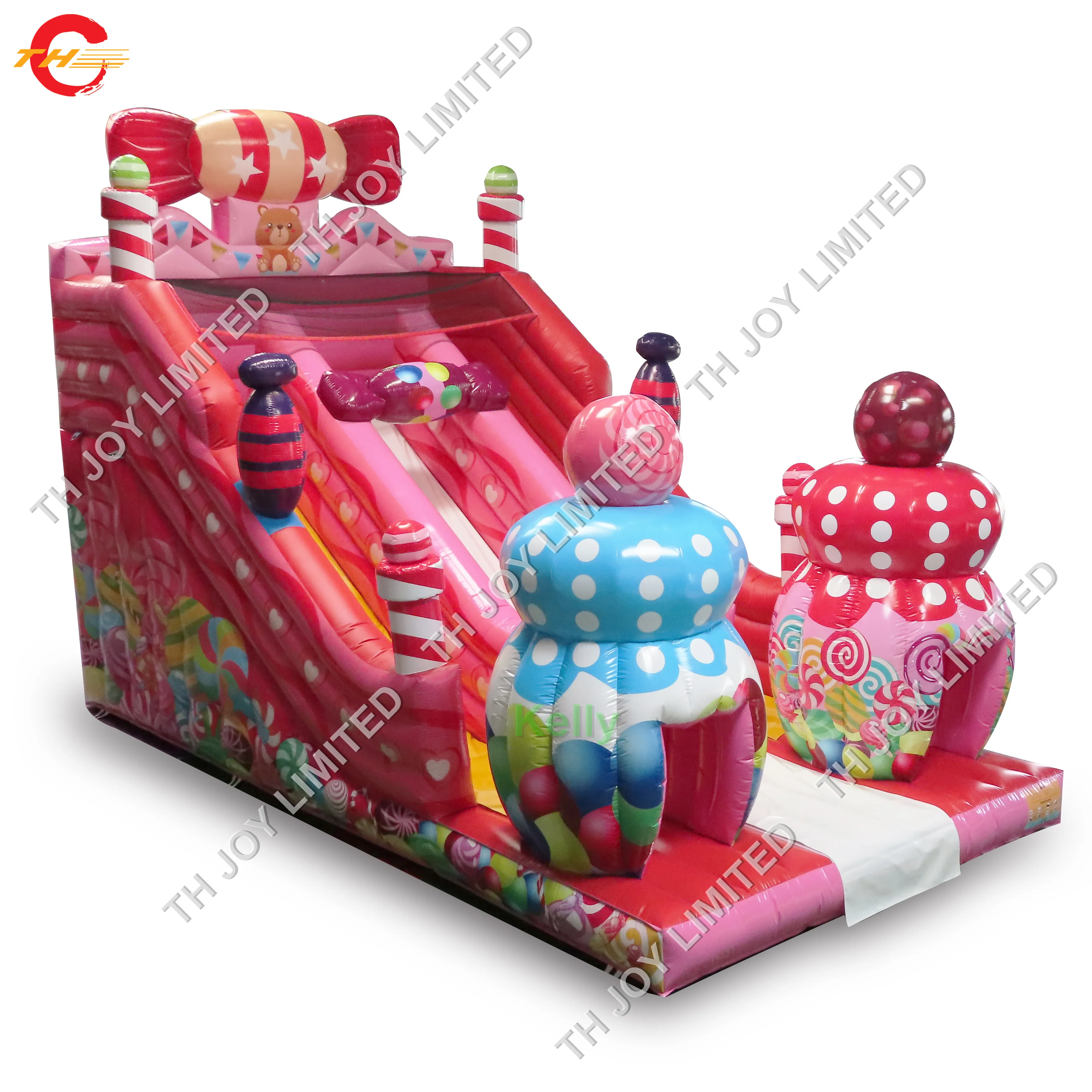 9x5x6mH надувная горка с изображением гигантских конфет для продажи, сертифицированная ce Высококачественная надувная горка для отдыха на открытом воздухе