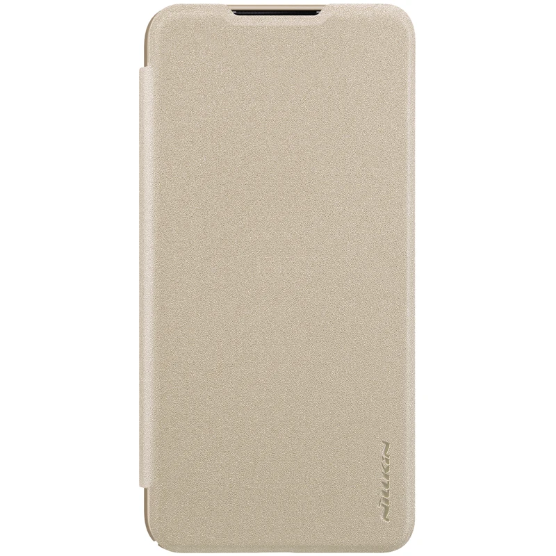 Флип-чехол для Xiaomi Mi A3, серия NILLKIN Sparkle, пластиковый PU кожаный чехол-книжка для Xiaomi Mi cc9e, чехол-книжка - Цвет: Золотой