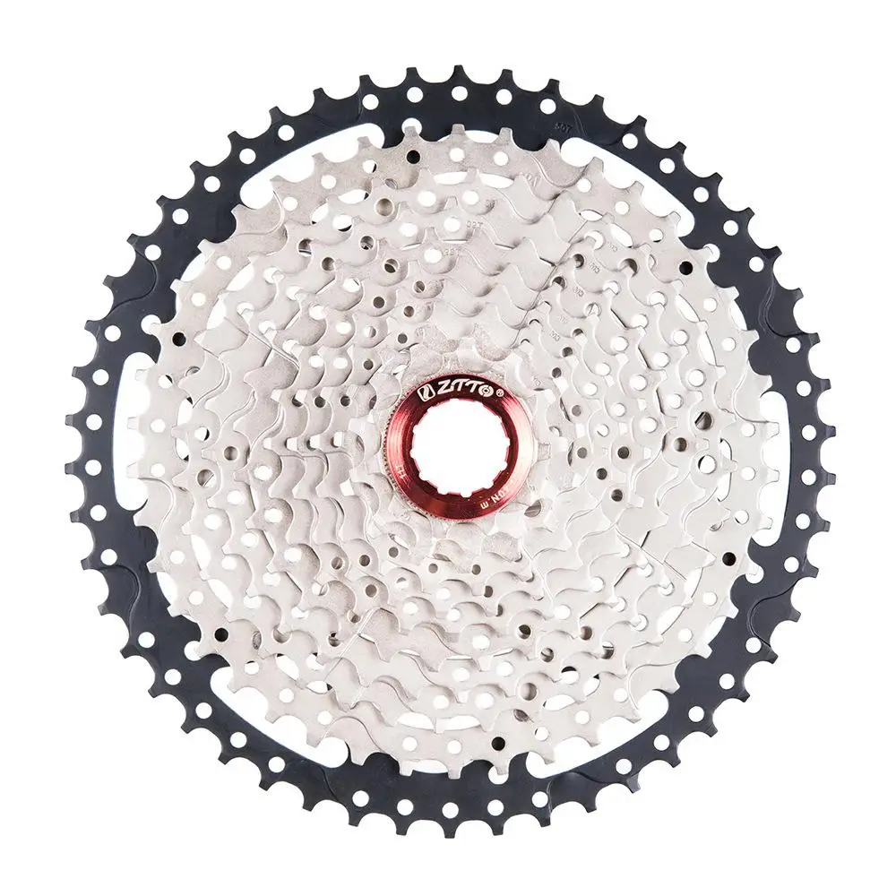 11S50T black silver MeterMall ZTTO MTB 11 скоростная кассета 11 s 11-50 t Ультралегкая кассета свободного хода для горного велосипеда маховик - Цвет: 11S50T black silver