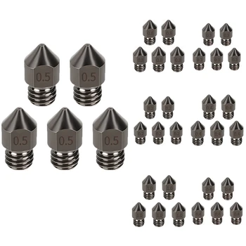 

5Pcs/Lot MK8 Nozzle Corrosion-Resistant Extruder Hardened Steel Printer Head 1.75mm M6 Filament 3D Printer Parts