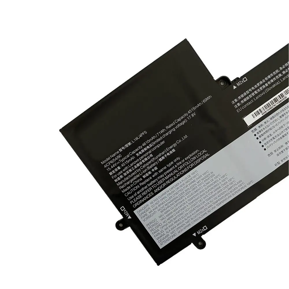Original L19c4pf5 Bateria do Portátil para Lenovo Yoga Magro 715iil L19m4pf5 15.44v 71wh 4610mah - Imagem 4