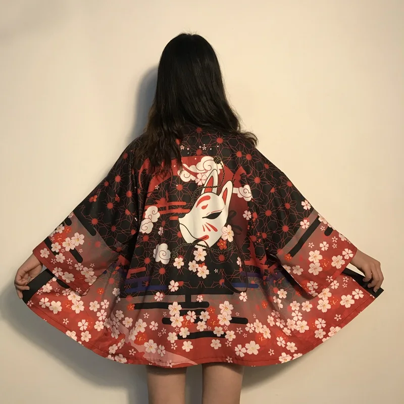 Womens tops and blouses 2020 harajuku kawaii shirt Japanese streetwear outfit kimono cardigan female yukata blouse women AZ004 4