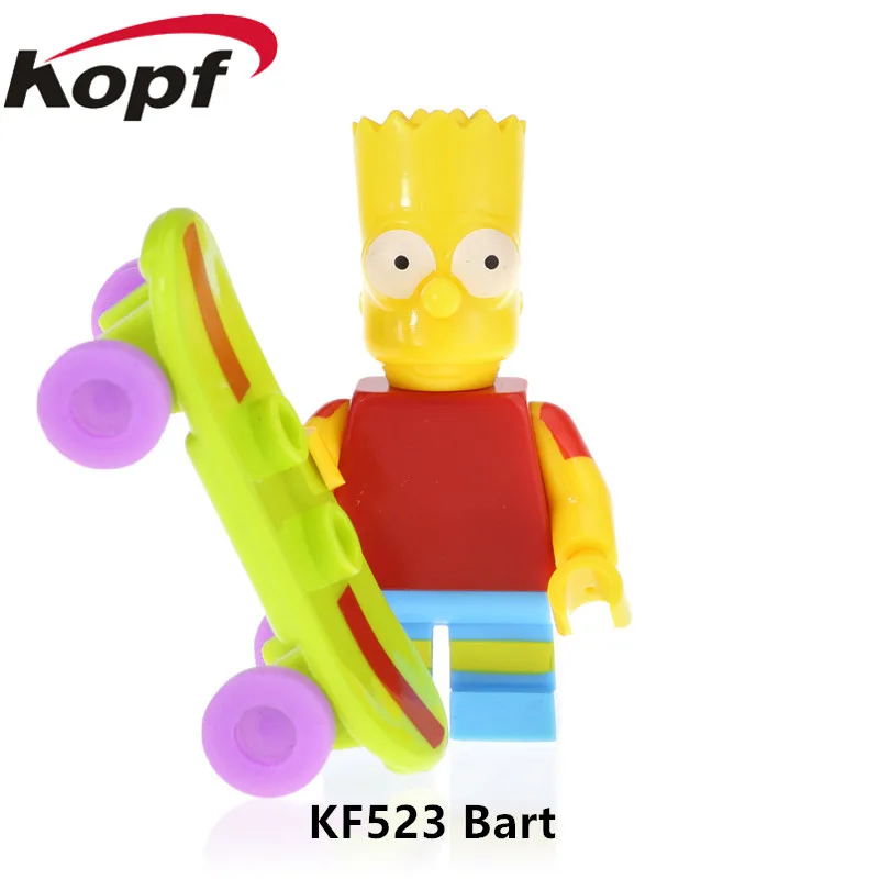 20 шт. KF6041 Мультфильм фигурки Doraemon Микки Дейзи Дак образование действие строительные блоки кирпичики для детей игрушки - Цвет: KF523 Without Box