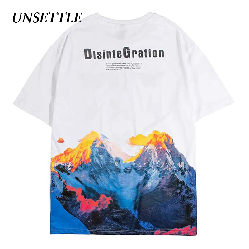 UNSETTLE Harajuku футболка летняя забавная для мужчин/женщин хип-хоп модный дизайн с