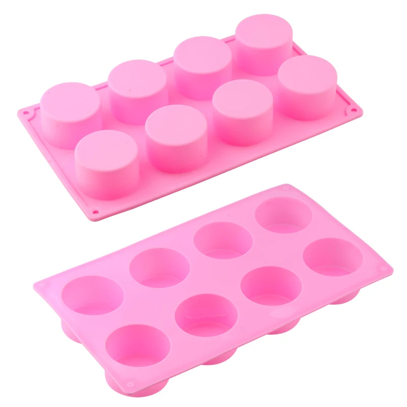 Silicone Pudding Mold Cake Pastry Baking Round Jelly Gummy Soap Mini Muffin Mousse Cake Decoration Tools Bread Biscuit Mould