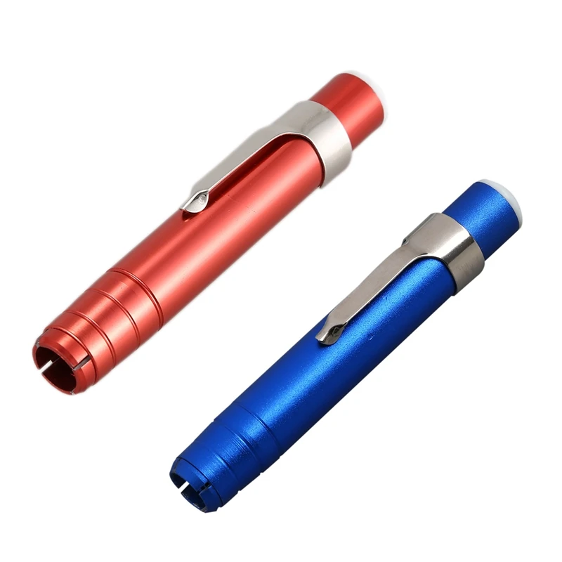 

2 Pcs Aluminum Alloy Chalk Keeper Holder, Red & Blue