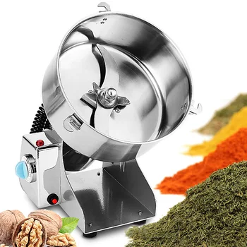 

2500g Electric Flour Mill 220v/110v Commercial Pulverizer Herbal Coffee Beans Grinding Machine Stainless Steel