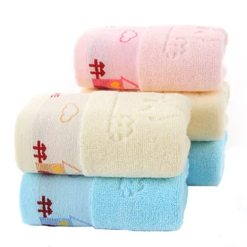 

Sweet Soft Newborn Baby Face Body Hand Bath Cotton Towel Soft Wash Cloth Insect Print Washcloth New 25x50cm