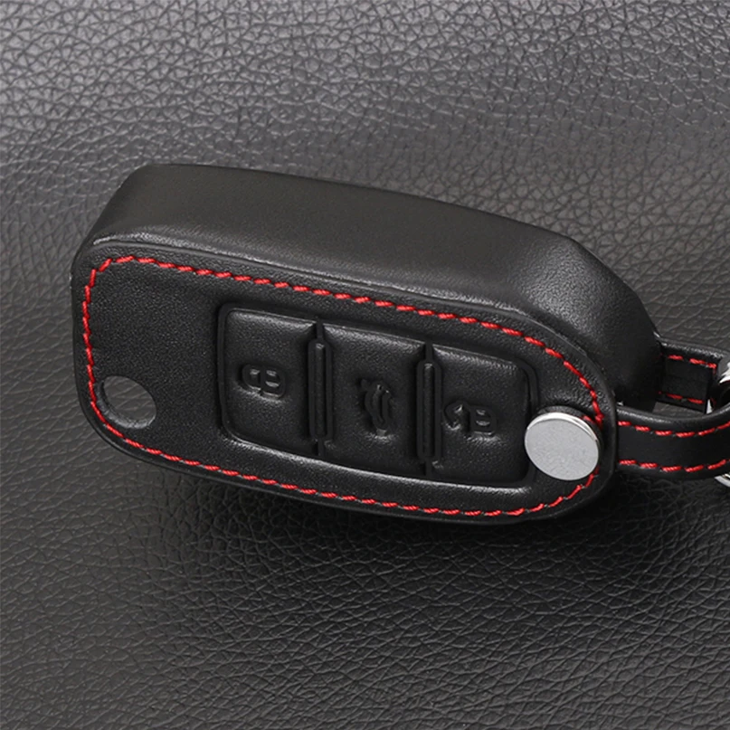 Кожаный чехол для ключей автомобиля Fod для Volkswagen VW Passat CC Polo Golf Jetta Tiguan Gol CrossFox Plus Eos Scirocco Beetle для Skoda