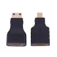 HDMI-kompatibel für Micro HDMI-kompatibel + HDMI-kompatibel zu Mini Vergoldet Converter HD Stecker Erweiterung adapter