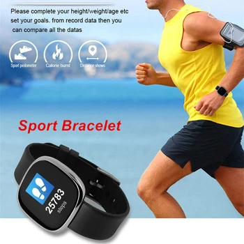 

Fitness Smart Bracelet Heart Rate Monitor Blood Pressure Smart Wristband Activity Tracker Pedometer Waterproof IP67 Sport Band